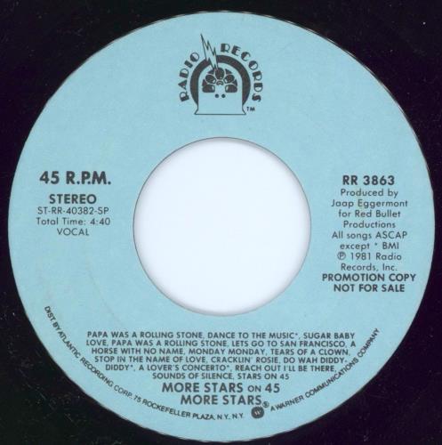 Star Sound More Stars On 45 7" vinyl single (7 inch record / 45) US W7A07MO771563