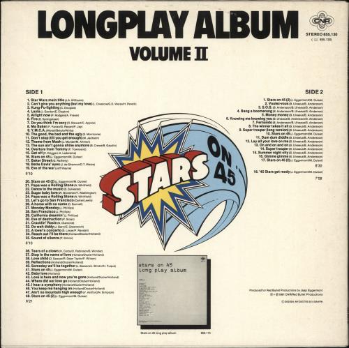 Star Sound Stars On 45 - Longplay Album [Volume II] vinyl LP album (LP record) UK W7ALPST705915