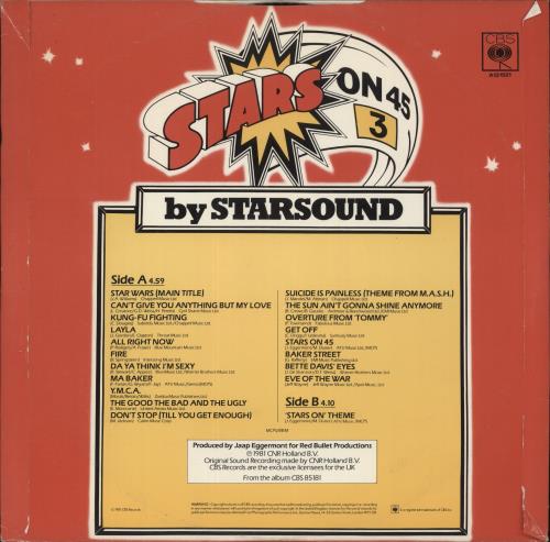 Star Sound Stars On 45 Volume 3 12" vinyl single (12 inch record / Maxi-single) UK W7A12ST889239