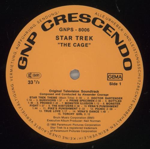 Star Trek Star Trek - Original Television Soundtrack vinyl LP album (LP record) US REKLPST879834