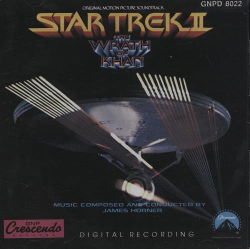 Star Trek Star Trek II: The Wrath Of Khan CD album (CDLP) US REKCDST43936