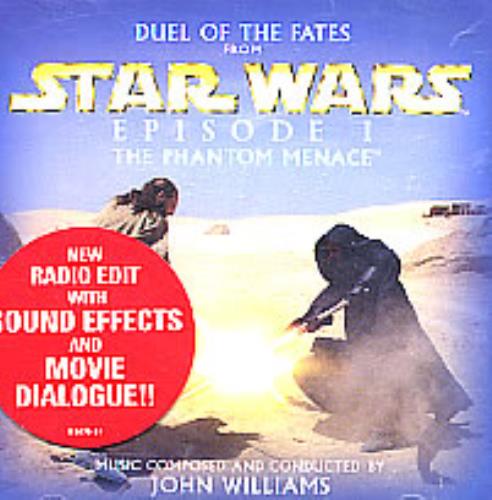 Star Wars Duel Of The Fates + Sound Effects/dialogue CD single (CD5 / 5") US WRSC5DU138147