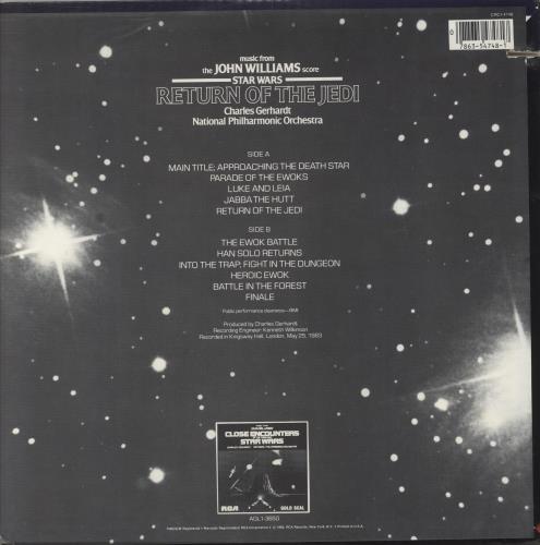Star Wars Return Of The Jedi vinyl LP album (LP record) US WRSLPRE863133