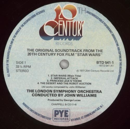 Star Wars Star Wars - Ruby Red Vinyl - EX 2-LP vinyl record set (Double LP Album) UK WRS2LST777479