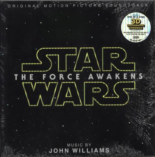 Star Wars Star Wars: The Force Awakens - 180gm 3D Vinyl 2-LP vinyl record set (Double LP Album) US WRS2LST743028