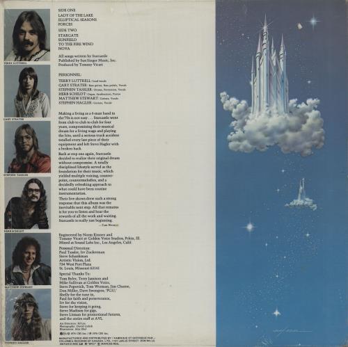 Starcastle Starcastle vinyl LP album (LP record) Canadian 0SCLPST758750