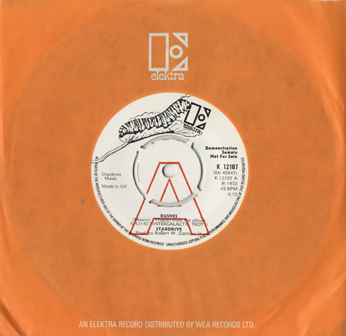 Stardrive Rushes - A Label 7" vinyl single (7 inch record / 45) UK S7D07RU469793