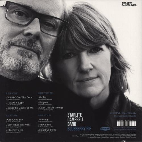 Starlite Campbell Band Blueberry Pie - Autographed 2-LP vinyl record set (Double LP Album) UK 9TL2LBL874064