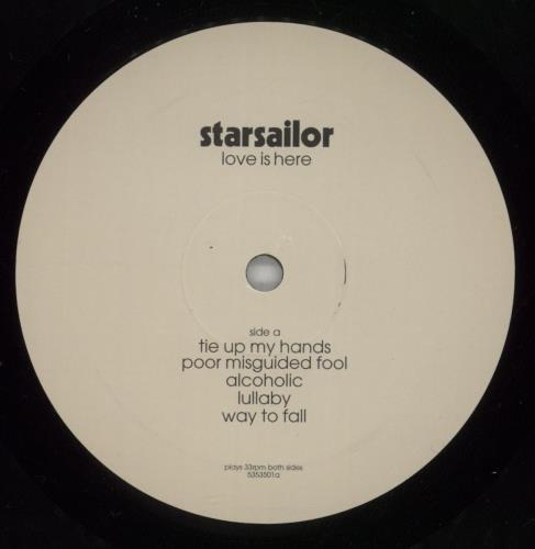 Starsailor Love Is Here - 180 Gram Vinyl vinyl LP album (LP record) UK SAOLPLO681386