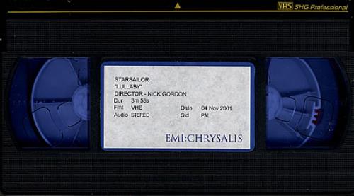 Starsailor Lullaby video (VHS or PAL or NTSC) UK SAOVILU205682