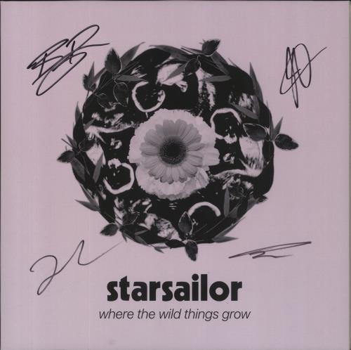Starsailor Where The Wild Things Grow - Lilac Vinyl + Autographed Sleeve vinyl LP album (LP record) UK SAOLPWH838681