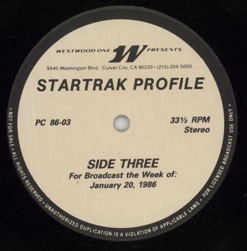 Starship Westwood One Startrak Profile 2-LP vinyl record set (Double LP Album) US SHI2LWE875617