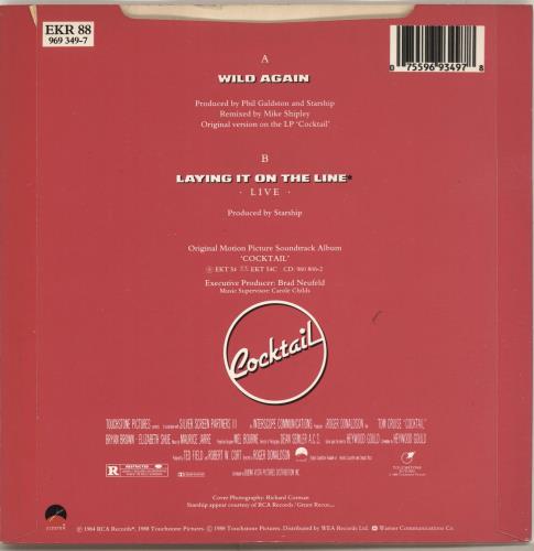 Starship Wild Again 7" vinyl single (7 inch record / 45) UK SHI07WI704007