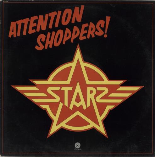 Starz Attention Shoppers! vinyl LP album (LP record) US SI8LPAT758827