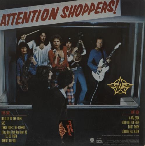 Starz Attention Shoppers! vinyl LP album (LP record) US SI8LPAT758827