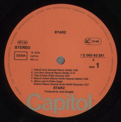 Starz Starz - EX vinyl LP album (LP record) German SI8LPST857467