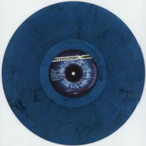 Static-X Project: Regeneration Vol. 1 - Blue and Black Marbled Vinyl vinyl LP album (LP record) US SXILPPR877471