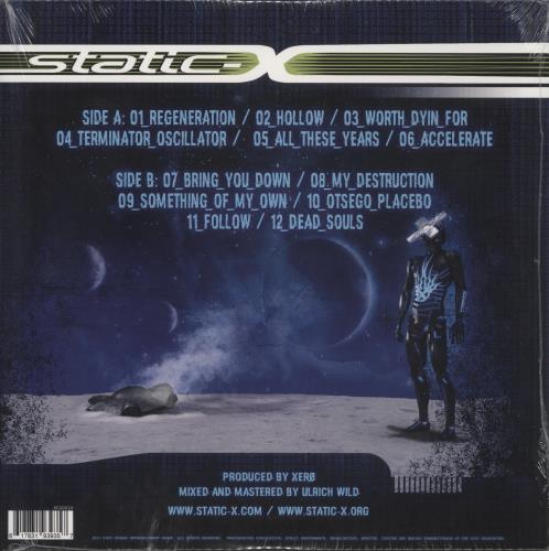 Static-X Project: Regeneration Vol. 1 - Blue and Black Marbled Vinyl vinyl LP album (LP record) US SXILPPR877471