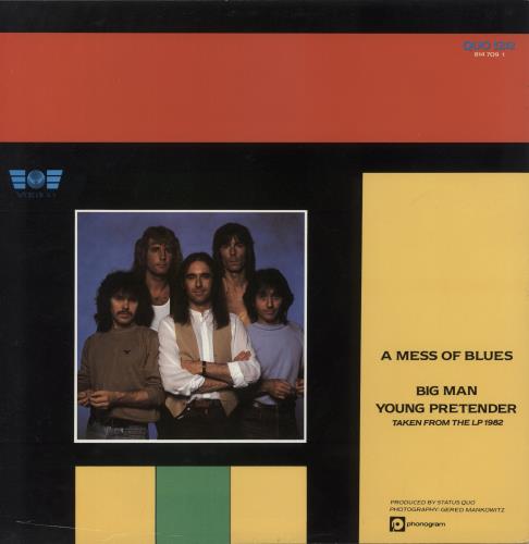 Status Quo A Mess Of Blues 12" vinyl single (12 inch record / Maxi-single) UK QUO12AM22433