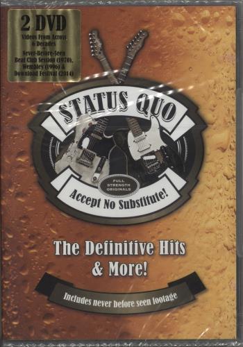 Status Quo Accept No Substitute! The Definitive Hits & More! - Sealed DVD UK QUODDAC864961
