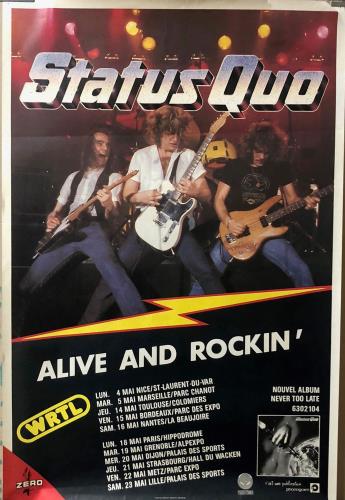 Status Quo Alive And Rockin' poster French QUOPOAL726275