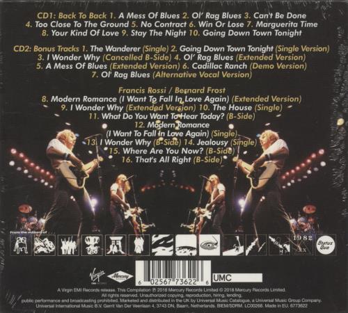 Status Quo Back To Back - Sealed 2 CD album set (Double CD) UK QUO2CBA872621