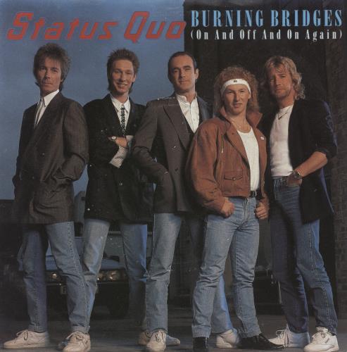 Status Quo Burning Bridges 7" vinyl single (7 inch record / 45) German QUO07BU870692