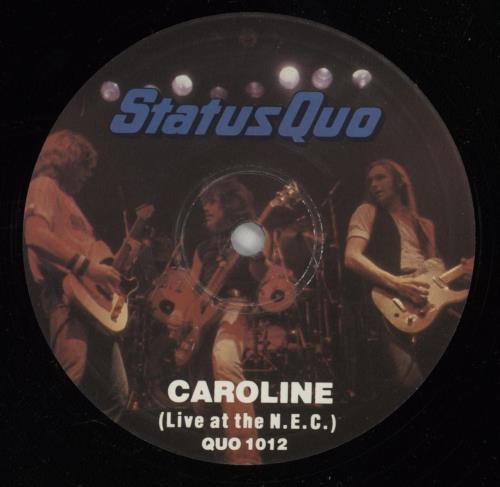Status Quo Caroline (Live At The N.E.C.) 12" vinyl single (12 inch record / Maxi-single) UK QUO12CA59929