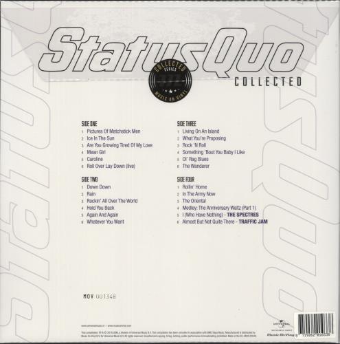 Status Quo Collected - 180 Gram White Vinyl 2-LP vinyl record set (Double LP Album) UK QUO2LCO794120