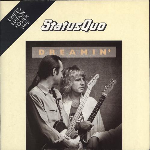 Status Quo Dreamin' - Poster Slv 7" vinyl single (7 inch record / 45) UK QUO07DR67276