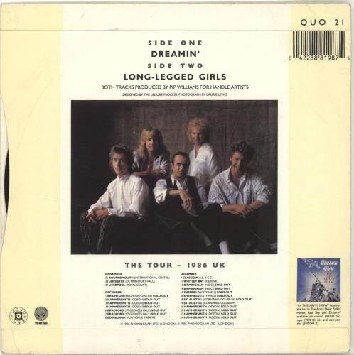 Status Quo Dreamin' - Wide 7" vinyl single (7 inch record / 45) UK QUO07DR690759