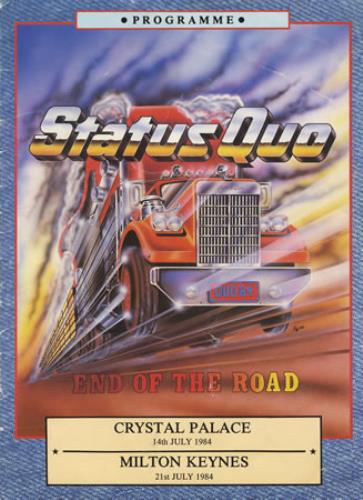 Status Quo End Of The Road tour programme UK QUOTREN224545