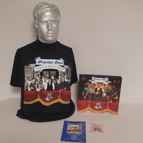 Status Quo Famous In The Last Century + Stub, Flyer & 2 T-Shirt tour programme UK QUOTRFA763377