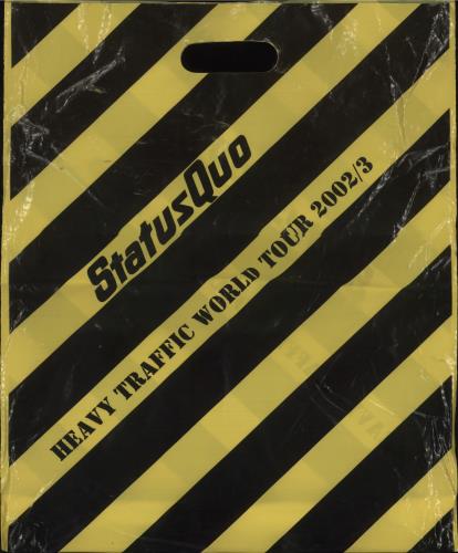 Status Quo Heavy Traffic 2002 + Calendar, Stub, T-Shirt & Bag tour programme UK QUOTRHE743605