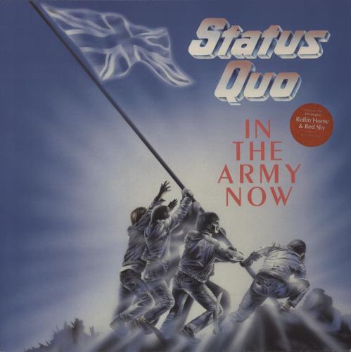 Status Quo In The Army Now + Hype Sticker & Merchandise Insert vinyl LP album (LP record) UK QUOLPIN872443