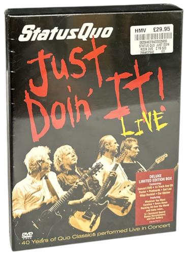 Status Quo Just Doin' It! Live - Sealed 2-disc CD/DVD set UK QUO2DJU872624