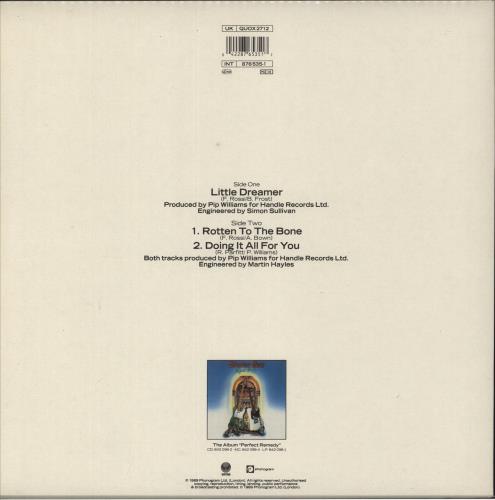 Status Quo Little Dreamer 12" vinyl single (12 inch record / Maxi-single) UK QUO12LI22742