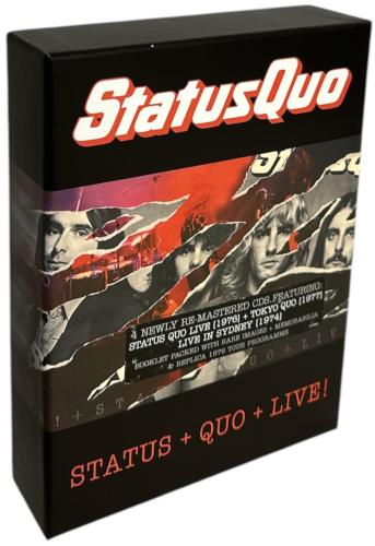Status Quo Live! CD Album Box Set UK QUODXLI856952