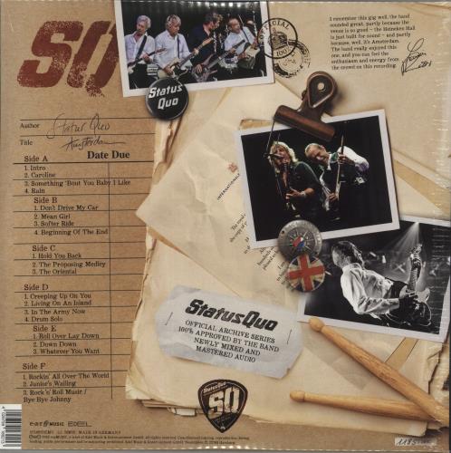 Status Quo Official Archive Series Vol. 1 - 180 Gram Virgin Vinyl - Hand Numbered - Sealed 3-LP vinyl record set (Triple LP Album) UK QUO3LOF872694