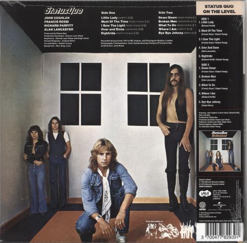 Status Quo On The Level - Orange Vinyl - Sealed vinyl LP album (LP record) UK QUOLPON736219