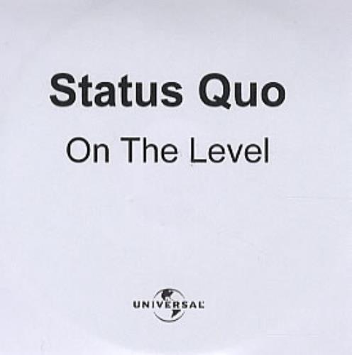 Status Quo On The Level CD-R acetate UK QUOCRON316538