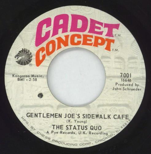 Status Quo Pictures of Matchstick Men 7" vinyl single (7 inch record / 45) US QUO07PI420451