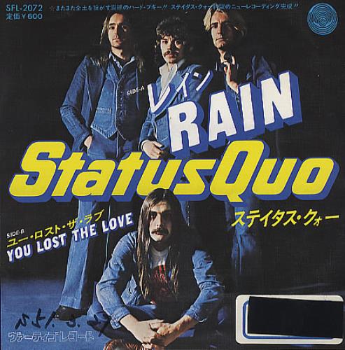 Status Quo Rain 7" vinyl single (7 inch record / 45) Japanese QUO07RA371711