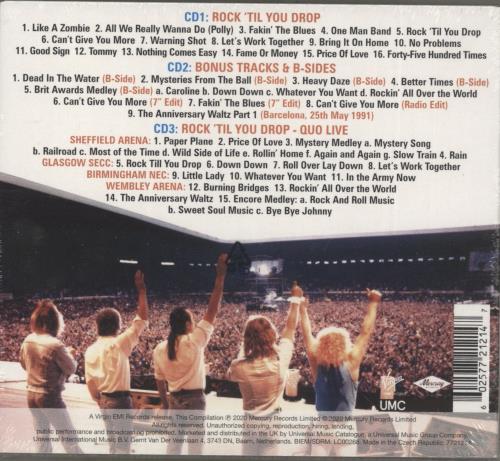 Status Quo Rock 'Til You Drop - Sealed 3-CD album set (Triple CD) UK QUO3CRO872597