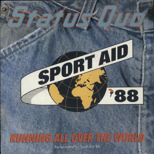 Status Quo Running All Over The World - Wide Centre 7" vinyl single (7 inch record / 45) UK QUO07RU870693