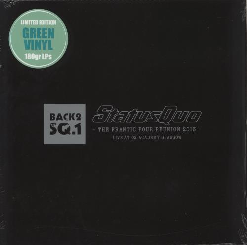 Status Quo The Frantic Four Reunion 2013: Live At O2 Academy Glasgow - Green Vinyl - Sealed 2-LP vinyl record set (Double LP Album) UK QUO2LTH872523