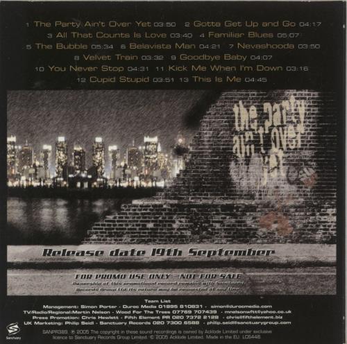 Status Quo The Party Ain't Over Yet... CD album (CDLP) UK QUOCDTH340677