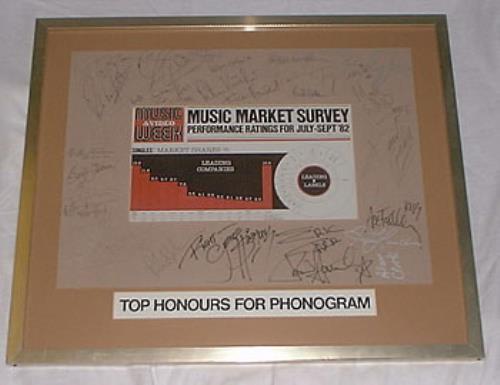 Status Quo Top Honours For Phonogram memorabilia UK QUOMMTO139437