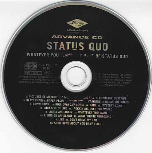Status Quo Whatever You Want - The Best Of 2 CD album set (Double CD) UK QUO2CWH366834