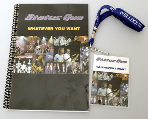 Status Quo Whatever You Want - World Tour 1997-1998 memorabilia UK QUOMMWH558122